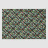 KERSTMIS groen bessen Tissuepapier (Voorkant)