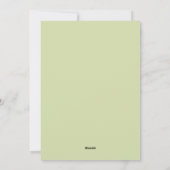 Kerstmis groen foto feestdagenkaart (Achterkant)