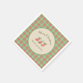 Kerstmis groen gebaseerd Plaid Servet (Hoek)
