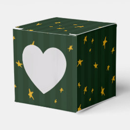 Kerstmis Groen Geel Ster Streep Bedankdoosjes