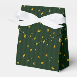 Kerstmis Groen Geel Ster Streep Bedankdoosjes