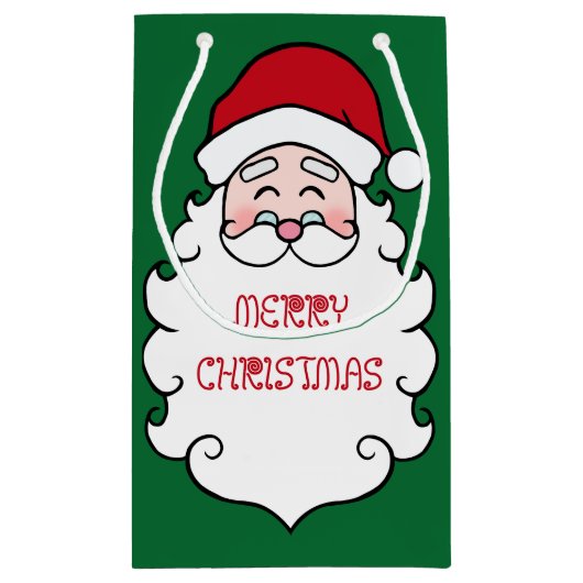 Kerstmis Groen Klein Cadeauzakje (Achterkant)