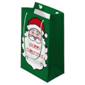 Kerstmis Groen Klein Cadeauzakje (Voorkant Gekanteld)