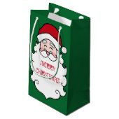 Kerstmis Groen Klein Cadeauzakje (Achterkant Gekanteld)