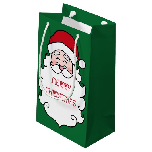 Kerstmis Groen Klein Cadeauzakje (Achterkant Gekanteld)