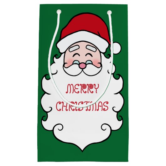 Kerstmis Groen Klein Cadeauzakje (Voorkant)