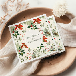 Kerstmis groen patroon vintage servet