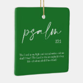 Kerstmis Groene Bijbel Verse Keramisch Ornament (Rechts)
