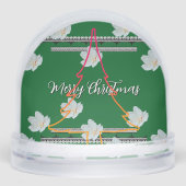 Kerstmis Groene Boom Sneeuwbol (Voorkant)