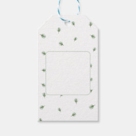 Kerstmis Groene dennenboom Cadeaulabel