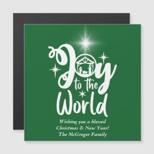 Kerstmis Groene en Witte Joy aan de wereld
