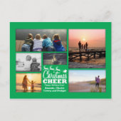 Kerstmis Groene feestdag Foto Briefkaart (Voorkant)