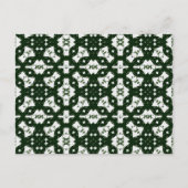 Kerstmis Groene Garland Briefkaart (Voorkant)