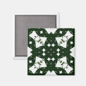 Kerstmis Groene Garland Magneet (Voorkant / Achterkant)