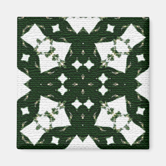 Kerstmis Groene Garland Magneet (Voorkant)