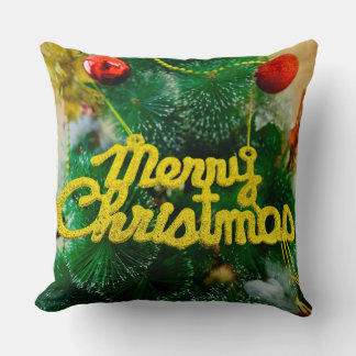 Kerstmis groene glitters kerstboom Kerst- Kussen