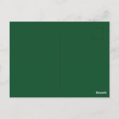 Kerstmis, groene kerstkunst, feestdag briefkaart (Achterkant)