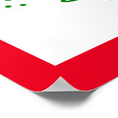 KERSTMIS GROENE KRANS POSTER (Hoek)