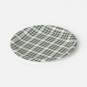 Kerstmis: Groene presentatie voor feestdagen Papieren Bordje (Gekanteld)