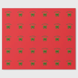 Kerstmis groene strik kerstcadeauverpakkings papie cadeaupapier