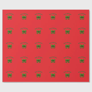 Kerstmis groene strik kerstcadeauverpakkings papie cadeaupapier