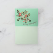 Kerstmis Groeten Custom Kaart (Binnen)