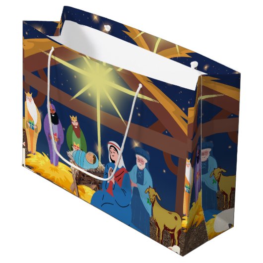 Kerstmis Groot Cadeauzakje (Voorkant Gekanteld)