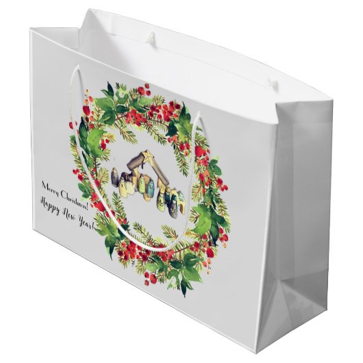 Kerstmis Groot Cadeauzakje (Achterkant Gekanteld)