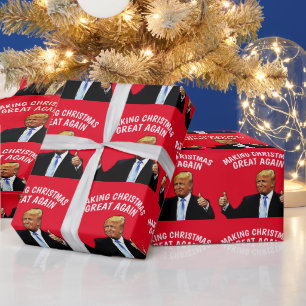 KERSTMIS GROOTS MAKEN TRUMP KERSTMIS CADEAUPAPIER