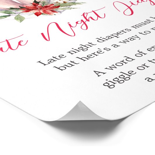 Kerstmis grootste cadeau Late Night Luiers Poster (Hoek)