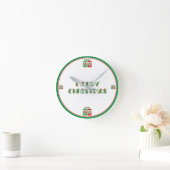 Kerstmis Grote Acryl Wandklok (Huis)