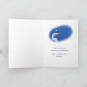 Kerstmis, Grote Aigrette en Ster Feestdagen Kaart (Binnen)