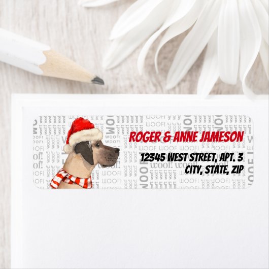 Kerstmis: Grote Deen in een Scarf Etiket (Insitu)