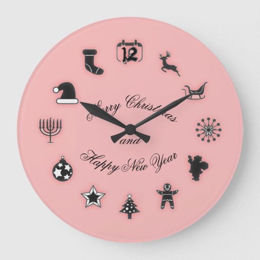 Kerstmis  grote klok (Voorkant)