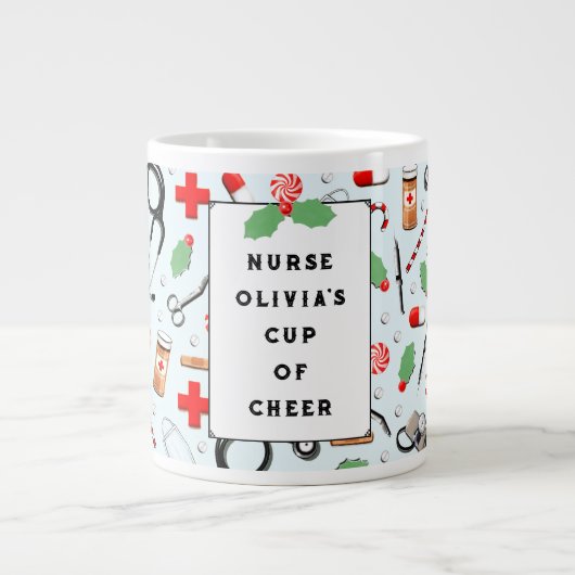 Kerstmis Grote Koffiekop (Voorkant)