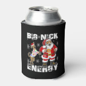 Kerstmis Grote Nick Energie Grappige Kerstman Met  Blikjeskoeler (Blikje Voorkant)