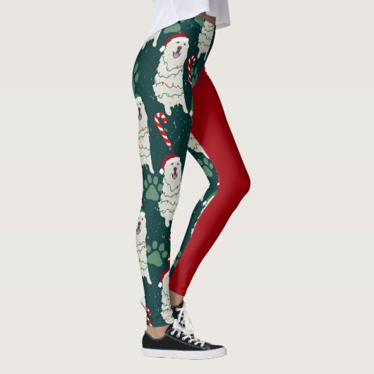 Kerstmis Grote Pyreneeën  Leggings (Rechts)