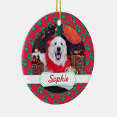 Kerstmis - Grote Pyreneeën - Sophie Keramisch Ornament (Rechts)