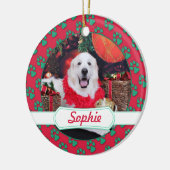 Kerstmis - Grote Pyreneeën - Sophie Keramisch Ornament (Links)