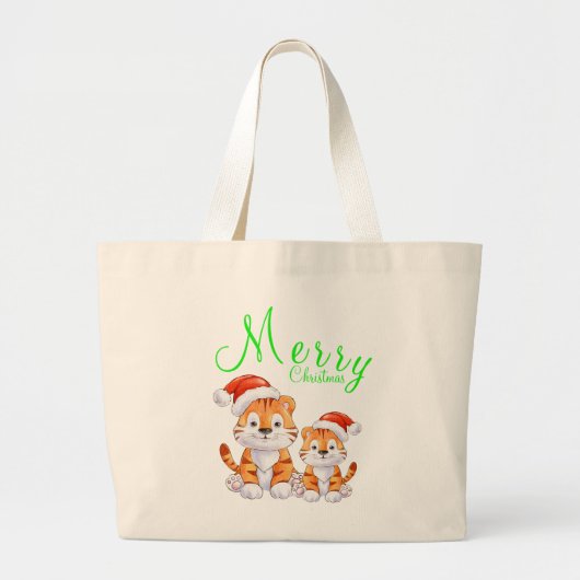 Kerstmis Grote Tote Bag (Voorkant)