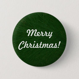 Kerstmis Grove Boom Close-up Speld Ronde Button 5,7 Cm
