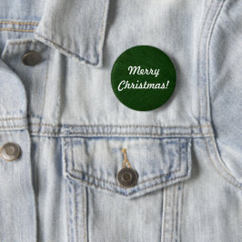 Kerstmis Grove Boom Close-up Speld Ronde Button 5,7 Cm