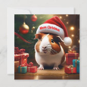 Kerstmis Guinee Pig Groet, (Achterkant)