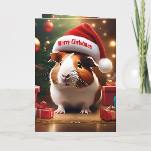 Kerstmis Guinee Pig Groet, Kaart (Achterkant)