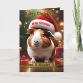 Kerstmis Guinee Pig Groet, Kaart (Voorkant)