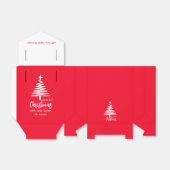 Kerstmis gunst Box Bedankdoosjes (Uitgevouwen)