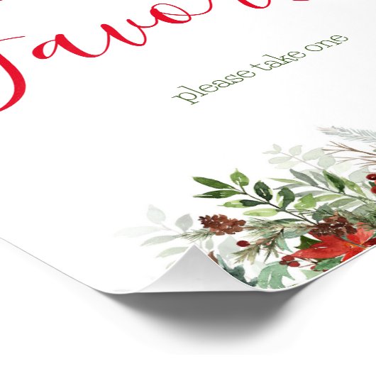 Kerstmis gunsten teken foto afdruk (Hoek)