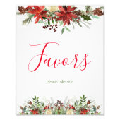 Kerstmis gunsten teken foto afdruk (Voorkant)