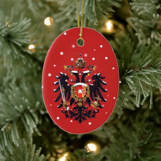Kerstmis Habsburg Doppeladler Keramisch Ornament (Boom)