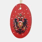 Kerstmis Habsburg Doppeladler Keramisch Ornament (Links)